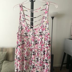 Torrid Babydoll Floral Tank/Blouse